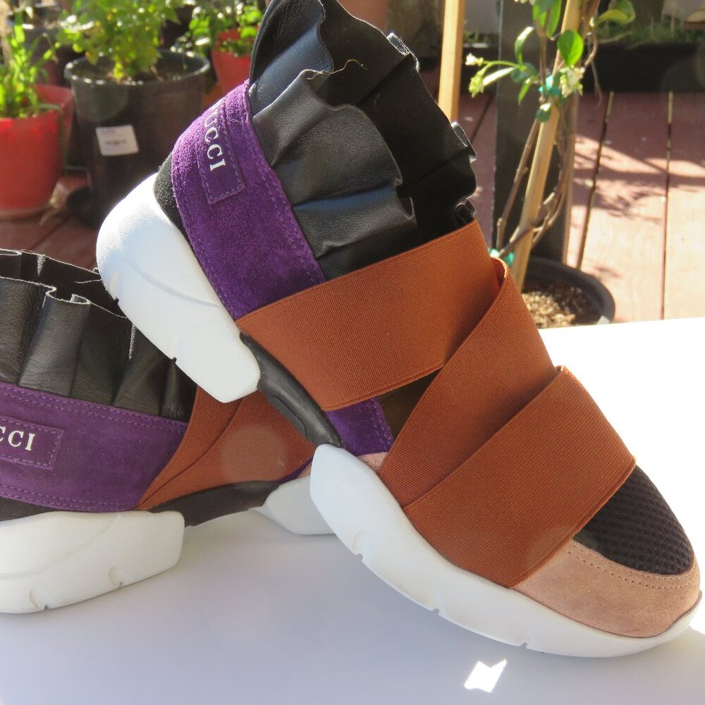 EMILIO PUCCI Multicolor Sneakers EU 36/US 6 Dubai City Up Ruffle